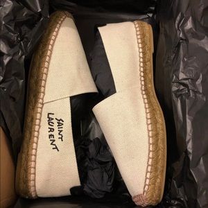 YSL logo espadrilles